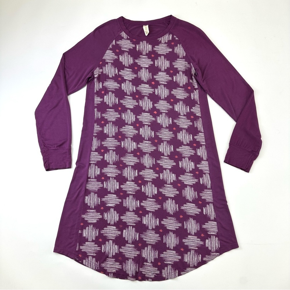 This is J women nightie long sleeve bamboo Size Small loungewear sleep dress